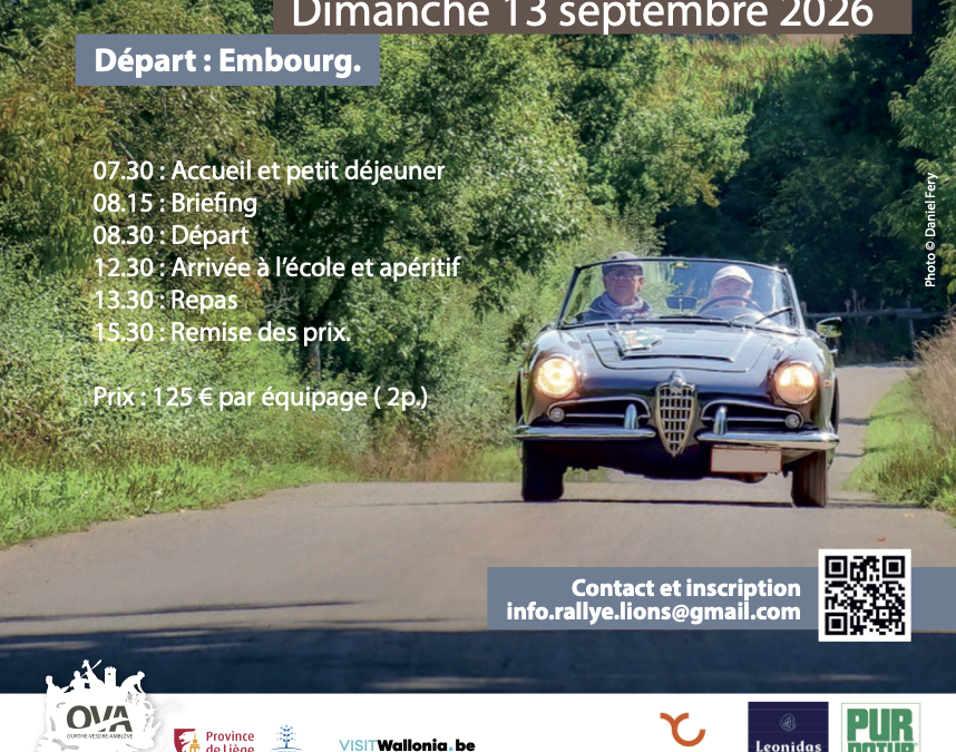 5ème Rallye- Au temps des vendanges – Embourg
